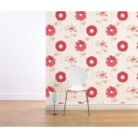 bloemen gerbras damask behang daisy 111502