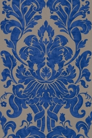 Barok Vliesbehang  blauw goud Baroque Rasch 546415