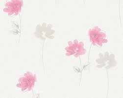 Roze Bloemen Behang 35911-1