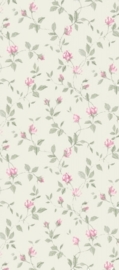 dollhouse 68851 paars groen wit stijlvol bloem behang