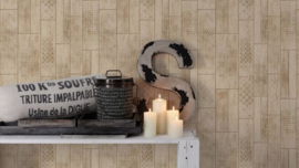 Hout Behang Beige Zandkleur 33089-4 – Natuurlijke Houtlook – Warm & Modern Interieur