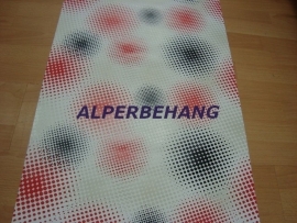rood zwart retro behang 