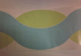 behang randen blauw groen 54