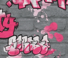Rasch Kids Club 237818 Graffiti behang
