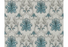 Behang Hermitage  barok blauw