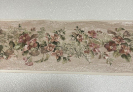 Bronzen bloemen behangrand rozen