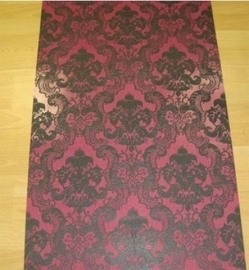 barok behang vinyl zwart roze 114 ,,