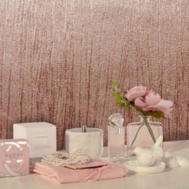 Fine Decor Fine Decor Milano behang M95598- Italian Vinyl Glitter Textured Rose Gold