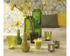 vogel bloemen tropisch grijs vlies behang 8521032