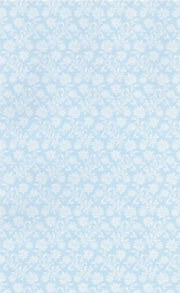 dollhouse 68856 blauw wit stijlvol takje bloemen behang