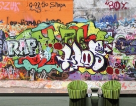 Mantiburi Fotobehang Graffiti Wall 31