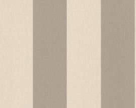 1790-36 beige bruin streepjes behang