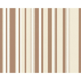 strepen vlies behang bruin 5860-18