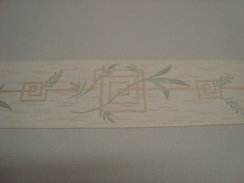 groen bruin modern behangrand xx07