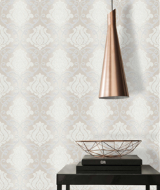 barok behang grıjs zılver metalıc 34860-2
