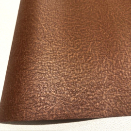 Bruin Lederlook Behang met Dierenprint 506440