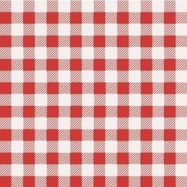 meisjes rood wit ruiten behang 9133