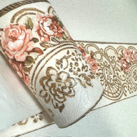 romantische en klassieke rand. Engelse rozen tuinachtige, vintage