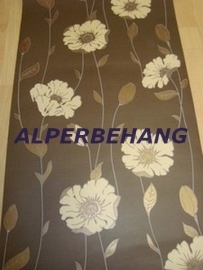 opruiming behang goud bruin bloemen xx571