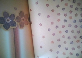 roze paars klein lief bloemen behang xx950