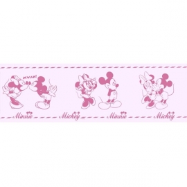 Rasch Disney Deco 3506-2 Mickey Mouse Roze