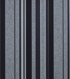 9602-15 behang vinyl streep grijs zwart 3D