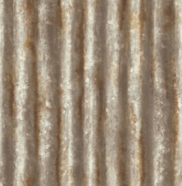 Dutch Reclaimed behang FD22334 Corrugated Metal Rust