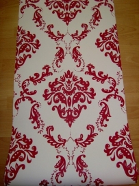 rood creme barok behang xx112