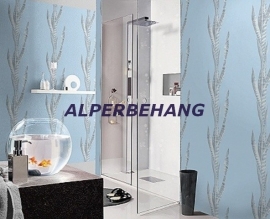 blauw grijs takken vlies behang xx175