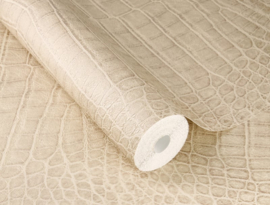 Beige croco behang 751345