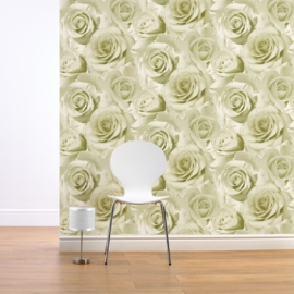 bloemen rozen behang 119501