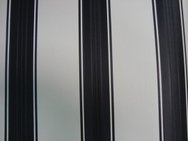 streepjes vinyl zwartwit satijn behang 90