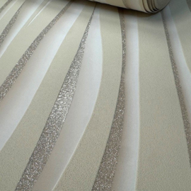 Ugepa E81407 Vinyl Behang – Vanille Beige met Glitter | Landelijk