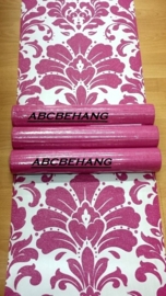 rose barok behang met glitter x205 ,