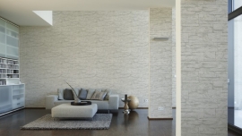 AS Creation Wood´n Stone 7071-61 Steenstructuur 3d behang