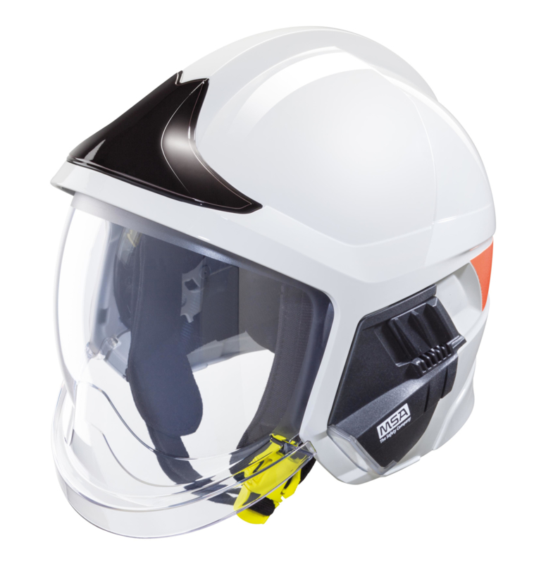 Msa Gallet F1 Xf Helmet White With Black Front Plate Msa Fire Helmets Msa Safety Shop