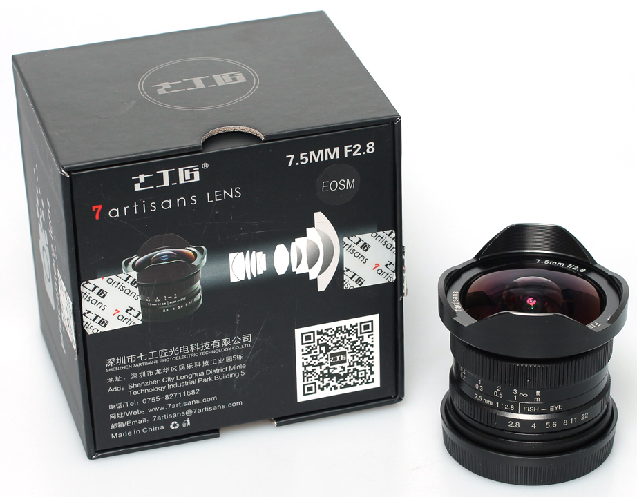 7Artisan f2.8 - 7,5mm fisheye ( Canon EOS-M )