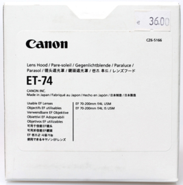 Canon ET-74 zonnekap