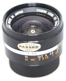 Canon 35 mm F 3.5 voorzetlens
