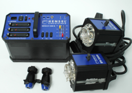 Hensel flitsset (generator + 2x flitskop)
