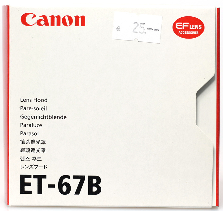 Canon ET-67B zonnekap