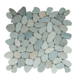 Riverstone pebble flat kiezelvloer groen