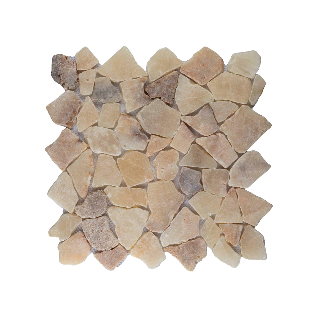 Gebroken marmer Interlocking mozaïekvloer onix