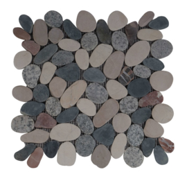 Riverstone pebble flat kiezelvloer mix