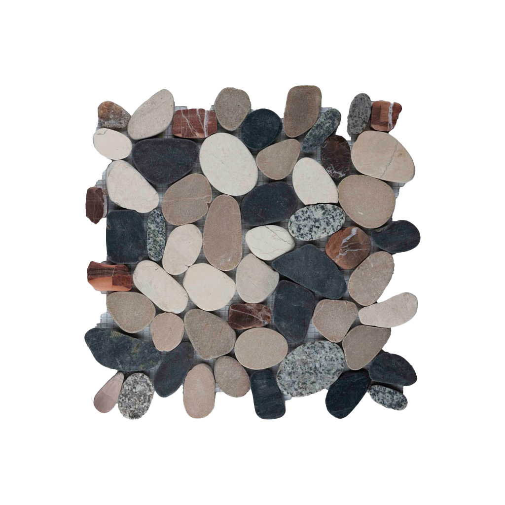 Riverstone pebble flat kiezelvloer mix