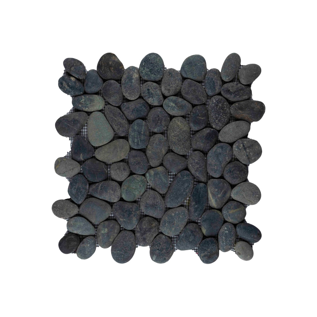 Riverstone pebble kiezelvloer bali zwart