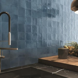 Zellige classique marine10x10 cm