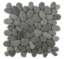 Riverstone pebble kiezelvloer bali zwart