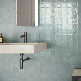 Zellige classique aqua  10x10 cm