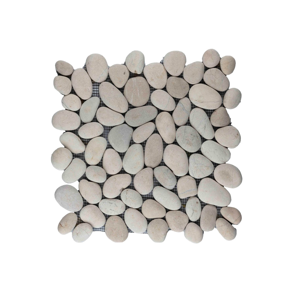 Riverstone pebble kiezelvloer creme